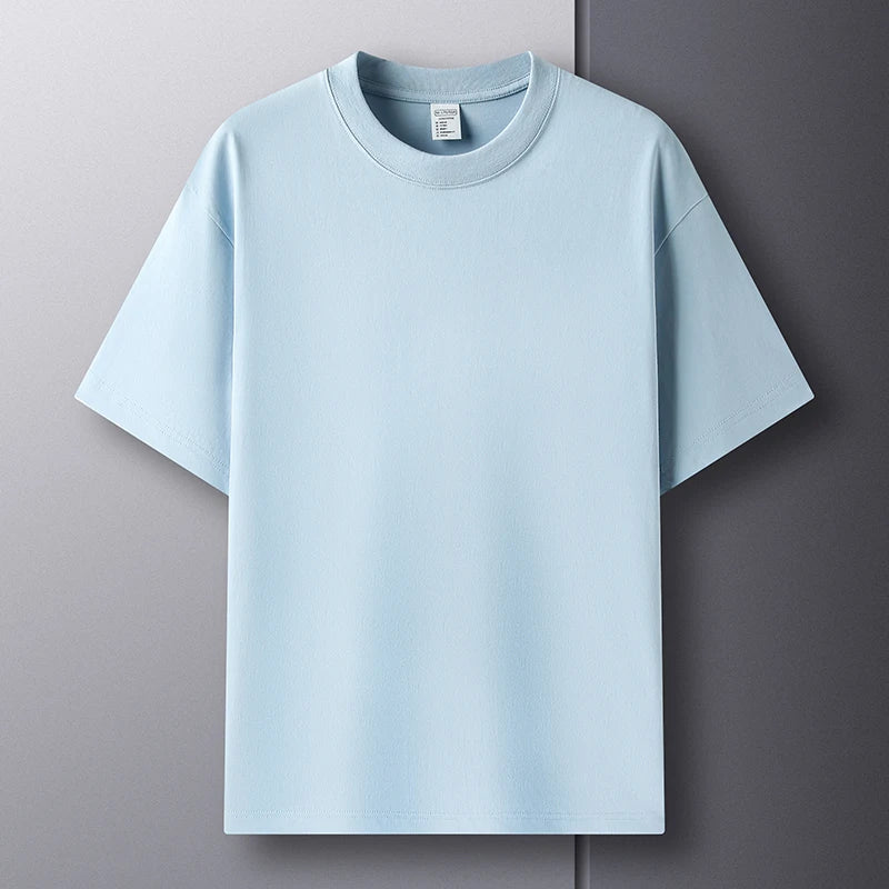 summer high-end short sleeve round neck