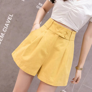 Wide Pleated Shorts High Waisted Sewing Pattern