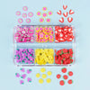 Red Valentines Day Nail Glitter Love Heart Sequins Powder For Art