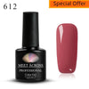 7ML Pink Glitter Quick Extension Gel Nail Polish Gold Foils
