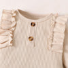 Cozy and Adorable Baby Girl Clothes Set: Knitted Top and Bodysuit