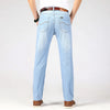 Jeans Men Light Blue Casual Straight Stretch Fashion Classic Work Denim