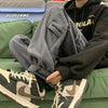 Baggy Grey Casual Pants Man Thickened Pocket Oversize