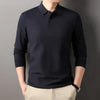 Casual Business Long Sleeved Polo Shirt men