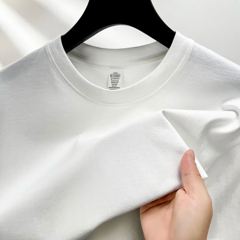 summer high-end short sleeve round neck