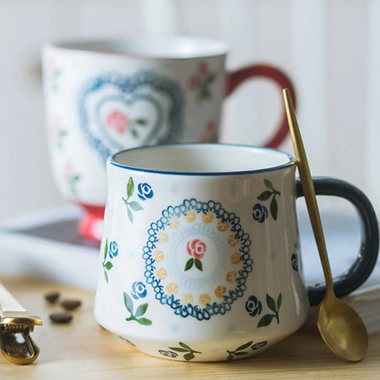 Drink with Character: Ceramic Tea Cup with Unique Cherry Decoration