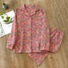 2025 new spring and summer women's pajamas suit long-sleeved trousers two-piece