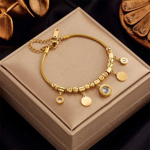Zircon Bracelet For Women Fashion Girls Charm Bracelets Party Jewelry Gifts