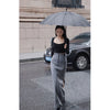 ElegantStreetwear High Waist Slit Midi Skirt