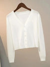 Knitted Cardigan Jacket 2024 Autumn Winter V-neck