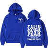 Faith Over Fear Christian Hoodie Bible Verse