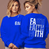 FAITH Letter Print Fleece Hoodie for Women