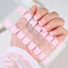 UV Semi-Cured Gel Nail Wraps Stickers Strips French Long Lasting