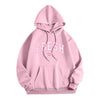 Printed Letter Crew Neck Sweatshirt Fresh Love Hooded Pullover