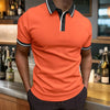 Summer Men's Short sleeved Polo Shirt Business Casual Collar T-shirt Breathable