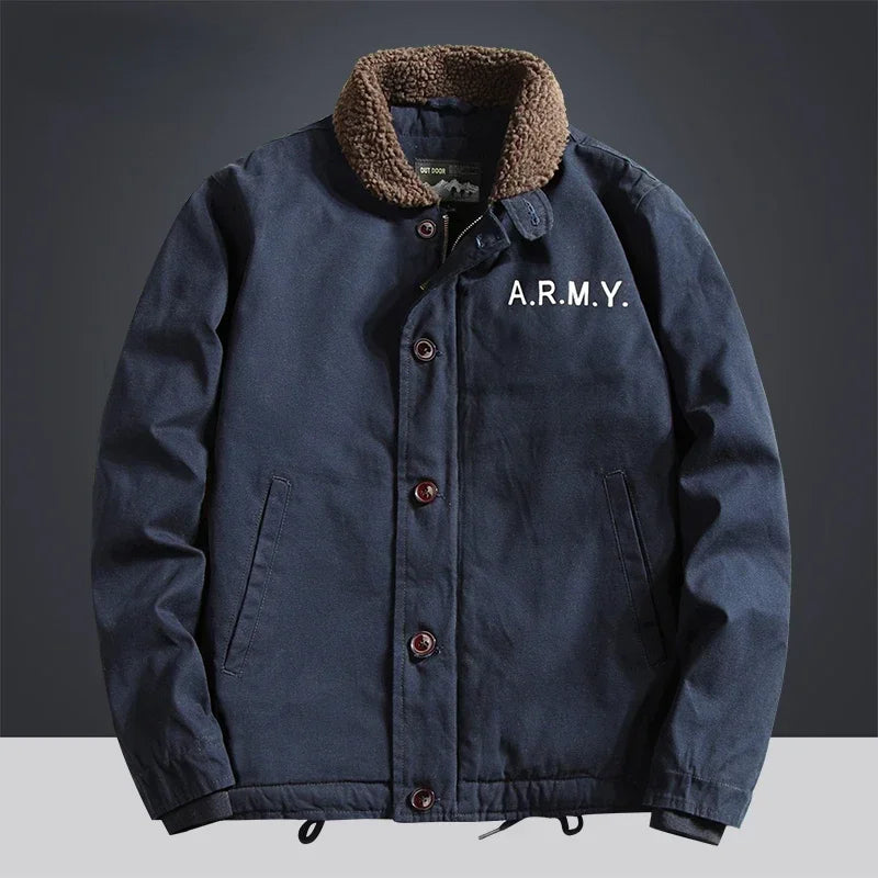 Vintage Fur Collar Winter Parka