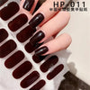 UV Semi-Cured Gel Nail Wraps Stickers Strips French Long Lasting