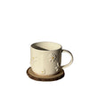 Korean ins style simple and gentle embossed mug small fresh adult