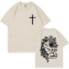 Jesus Lion of Judah Print T-shirt