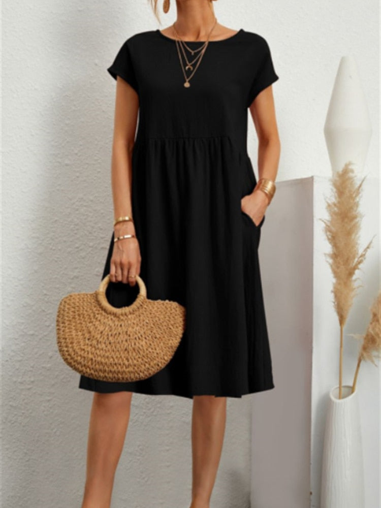 Flaunt Your Style with Our Irresistible Sexy Cotton Women Dress Embrace the Summer Vibes