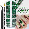 Emerald Green Nail Art Rhinestones
