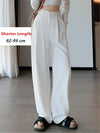 High Waist Suit Wide Leg Women's Pants