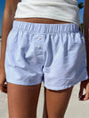 Trendy Striped Shorts Women Comfy Elastic Waist Street Style