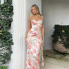 2024 Summer Pink Peony Maxi Dress
