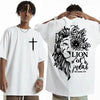 Jesus Lion of Judah Print T-shirt