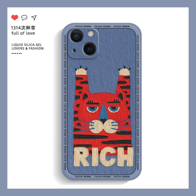 New Beckoning Tiger Personalized Fashion Tiger iPhone Case