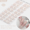 Gradient Auroras Semi Cured Gel Nail Strips Sparkly Shinning DIY Gel Polish