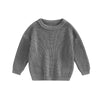 Toddler Baby Round Neck Sweaters Long Sleeve