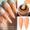 7ML Pink Glitter Quick Extension Gel Nail Polish Gold Foils