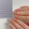 3d Bronzing Laser Cross Stars Y2k Nail Sticker Adhesive Manicure