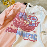 Y2K Vibes Women's Harajuku Graffiti Bear Print T-Shirt