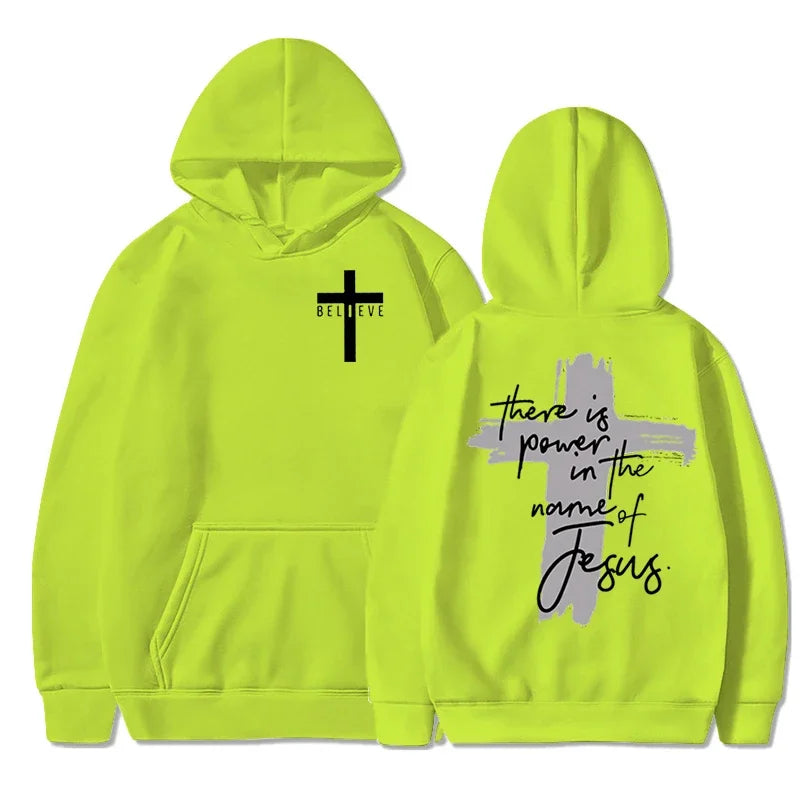 Christian Faith Hoodie Power in the Name of Jesus