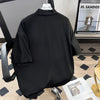 Elevate Your Style with Loose-fit, Shoulder-Padded Korean T-shirts