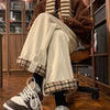 Men's Casual Pants Autumn Winter Warm Straight