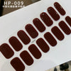 UV Semi-Cured Gel Nail Wraps Stickers Strips French Long Lasting
