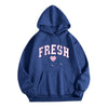 Printed Letter Crew Neck Sweatshirt Fresh Love Hooded Pullover