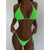 Beach Babe Vibes: Sexy Solid Bikini Swimsuit Set for Women