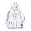 Printed Letter Crew Neck Sweatshirt Fresh Love Hooded Pullover