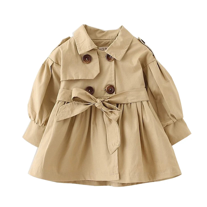 Classic England Style Windbreaker Jacket With Adjustable Waist For