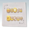 duck cute bow coquette press on nail