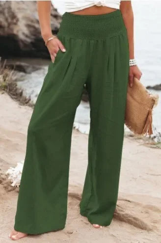 Bloomers With Pockets harem Pants Elastic High Waist