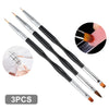 Acrylic Powder Nail Brushes Nail Art 3D Carving Manicure Salon