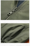 Windbreaker Double-sided Wear Jackets Men Baseball Pilot Bomber