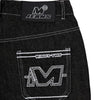 Y2k Jeans Hip Hop Letter Black Pants Punk Loose Straight Wide Leg Trousers Streetwear