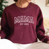 Mama Est Sweatshirt New Mom Gift