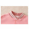 2024 Boys Baseball Jacket Baby Letter Round Collar Coat